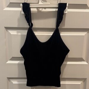 Victoria's Secret Black Velvet Tank Top